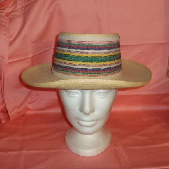 LA GIRALDA PANAMA WIDE BRIM HAT-MADE 100% PALM LEAVES-NEW - Picture 3 of 6